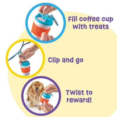 Show full view: Brightkins Let's Go Treat Holder Coffee Cup Dog toy slide 4 of 9