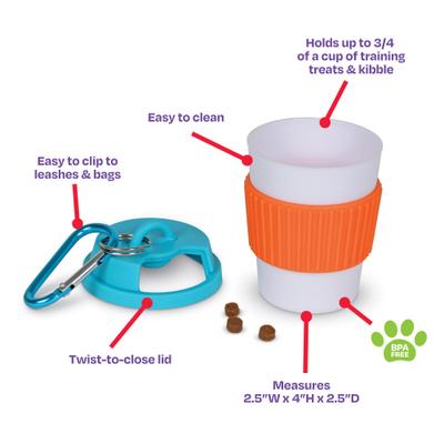 Show full view: Brightkins Let's Go Treat Holder Coffee Cup Dog toy slide 3 of 9