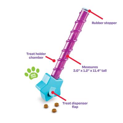 Show full view: Brightkins Magic Wand! Star Treat Dispensing Dog Toy slide 2 of 7