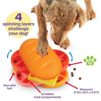 Show full view: Brightkins Pupstrami Surprise! Treat Puzzle Dog Toy slide 2 of 9