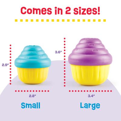 Show full view: Brightkins Small Cupcake Treat Dispenser Dog Toy slide 2 of 8