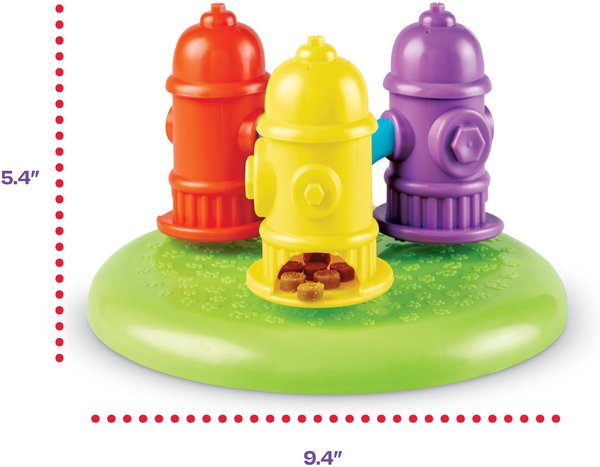 Brightkins Spinning Hydrants Treat Puzzle Dog Toy