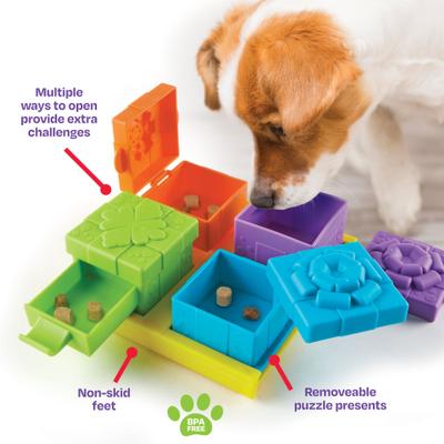 Show full view: Brightkins Surprise Party! Puzzle Treat Dog Toy slide 6 of 9