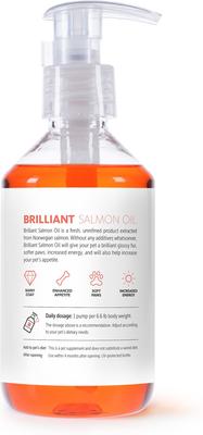 Show full view: Brilliant Salmon Oil Skin & Coat Supplement for Dogs, 500-ml bottle slide 10 of 11