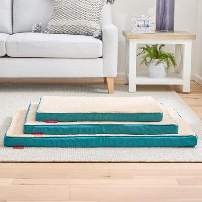 Show full view: Brindle 2-in Orthopedic with Machine Washable Cover Dog & Cat Bed, Teal, Small slide 5 of 8