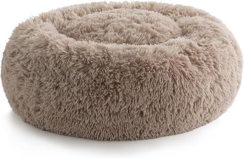Show full view: Brindle Donut Cuddler Dog & Cat Bed, Tan, Large slide 3 of 9