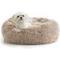 Show in main carousel: Brindle Donut Cuddler Dog & Cat Bed, Tan, Small slide 7 of 10