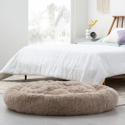 Show full view: Brindle Donut Cuddler Dog & Cat Bed, Tan, X-Large slide 4 of 9