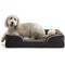 Show in main carousel: Brindle Orthopedic Bolster Dog & Cat Bed with Removable Cover, Charcoal/White, X-Large slide 8 of 10