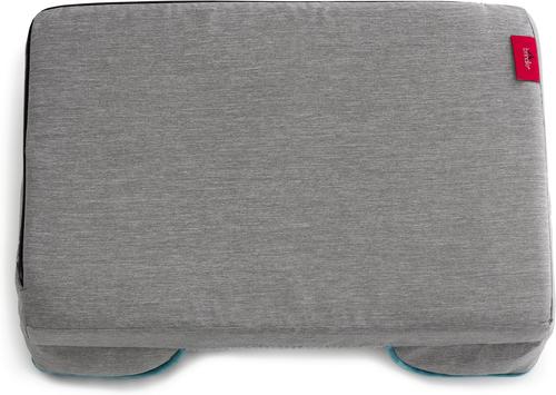Show full view: Brindle Orthopedic Bolster Dog & Cat Bed with Removable Cover, Dove Gray/Blue, Medium slide 6 of 9