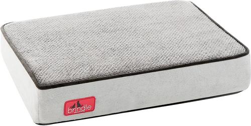 Show full view: Brindle Plush Orthopedic Pillow Cat & Dog Bed with Removable Cover, Charcoal Black, Large slide 4 of 9