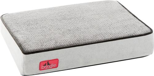 Show full view: Brindle Plush Orthopedic Pillow Cat & Dog Bed with Removable Cover, Charcoal Black, Small slide 3 of 9