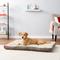 Show in main carousel: Brindle Soft Orthopedic Pillow Cat & Dog Bed with Removable Cover, Khaki, 52 x 34 in slide 1 of 9