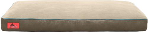 Show full view: Brindle Soft Orthopedic Pillow Cat & Dog Bed with Removable Cover, Khaki, 52 x 34 in slide 4 of 9