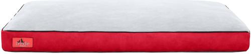 Show full view: Brindle Soft Orthopedic Pillow Cat & Dog Bed with Removable Cover, Red, 46 x 28 in slide 3 of 7