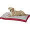 Show in main carousel: Brindle Soft Orthopedic Pillow Cat & Dog Bed with Removable Cover, Red, 46 x 28 in slide 4 of 7