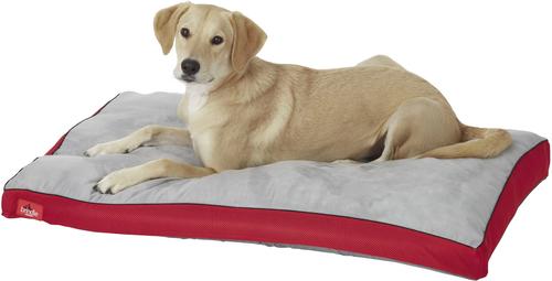 Show full view: Brindle Soft Orthopedic Pillow Cat & Dog Bed with Removable Cover, Red, 46 x 28 in slide 4 of 7