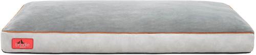 Show full view: Brindle Soft Orthopedic Pillow Cat & Dog Bed with Removable Cover, Stone, 34 x 22 in slide 3 of 8