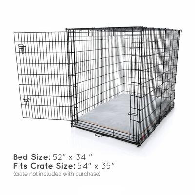 Show full view: Brindle Soft Orthopedic Pillow Cat & Dog Bed with Removable Cover, Stone, 52 x 34 in slide 6 of 8
