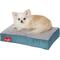 Show in main carousel: Brindle Soft Orthopedic Pillow Cat & Dog Bed with Removable Cover, Teal, 17 x 11 in slide 5 of 8