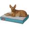 Show in main carousel: Brindle Soft Orthopedic Pillow Cat & Dog Bed with Removable Cover, Teal, 22 x 16 in slide 4 of 7