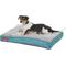 Show in main carousel: Brindle Soft Orthopedic Pillow Cat & Dog Bed with Removable Cover, Teal, 28 x 18 in slide 4 of 9