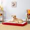 Show in main carousel: Brindle Waterproof Orthopedic Pillow Cat & Dog Bed with Removable Cover, Red Sherpa, Large slide 1 of 7