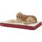 Show in main carousel: Brindle Waterproof Orthopedic Pillow Cat & Dog Bed with Removable Cover, Red Sherpa, Large slide 4 of 7