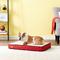 Show in main carousel: Brindle Waterproof Orthopedic Pillow Cat & Dog Bed with Removable Cover, Red Sherpa, Medium slide 1 of 8