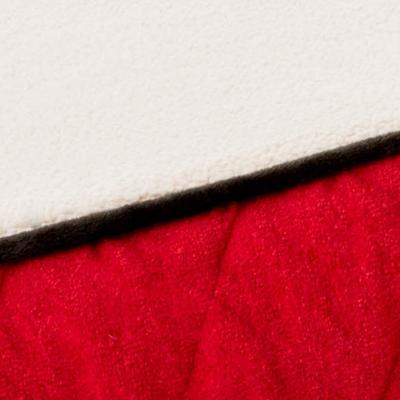 Show full view: Brindle Waterproof Orthopedic Pillow Cat & Dog Bed with Removable Cover, Red Sherpa, Medium slide 5 of 8