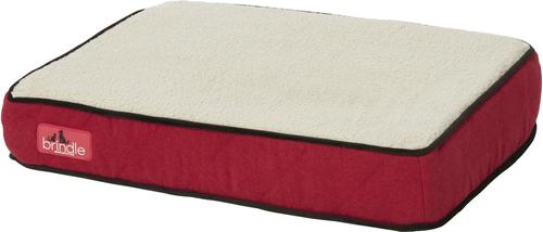 Show full view: Brindle Waterproof Orthopedic Pillow Cat & Dog Bed with Removable Cover, Red Sherpa, Small slide 3 of 8