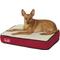 Show in main carousel: Brindle Waterproof Orthopedic Pillow Cat & Dog Bed with Removable Cover, Red Sherpa, Small slide 4 of 8