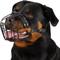 Show in main carousel: BRONZEDOG Adjustable Metal Wire Basket Muzzle for Large Dogs, Black, Large slide 1 of 7