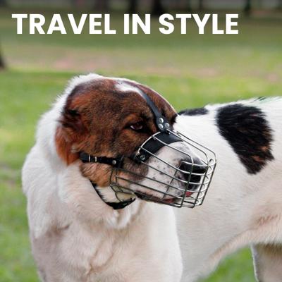 Show full view: BRONZEDOG Alabai & Maremma Metal Wire Basket Dog Muzzle, Steel, Large slide 7 of 8