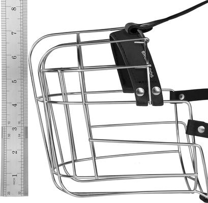 Show full view: BRONZEDOG Mask with Leather Straps Muzzle for Extra Large Dogs, Steel, X-Large slide 4 of 5