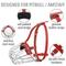 Show in main carousel: BRONZEDOG Pitbull Breathable Metal Basket Dog Muzzle, Large, Red slide 4 of 7
