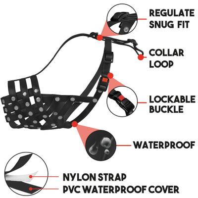 Show full view: BRONZEDOG Pitbull Breathable PVC Dog Muzzle, Black, Large slide 2 of 6