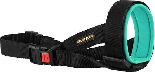 Show full view: BRONZEDOG Soft Padded Nylon Dog Muzzle, Mint Green, Medium slide 6 of 7