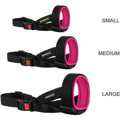 Show full view: BRONZEDOG Soft Padded Nylon Dog Muzzle, Pink, Medium slide 6 of 6