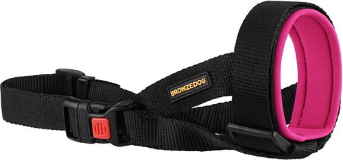 Show full view: BRONZEDOG Soft Padded Nylon Dog Muzzle, Pink, Medium slide 5 of 6