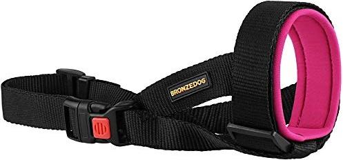 Show full view: BRONZEDOG Soft Padded Nylon Dog Muzzle, Pink, Small slide 5 of 6