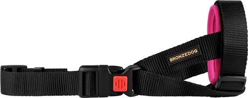 Show full view: BRONZEDOG Soft Padded Nylon Dog Muzzle, Pink, Small slide 4 of 6