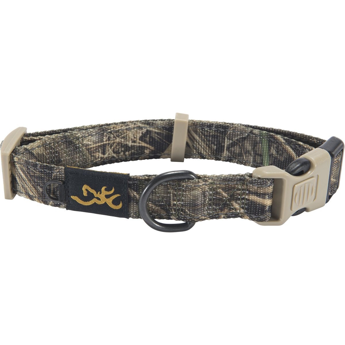 Browning Classic Webbing Camo Nylon Reflective Standard Dog Collar, Realtree Max 7, Large: 18 to 28-in neck, 1-in wide