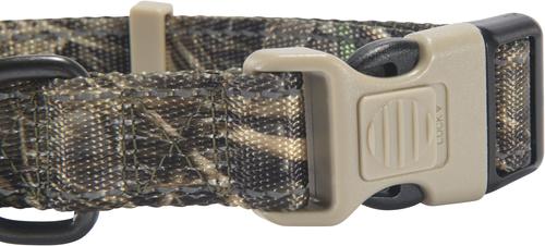 Show full view: Browning Classic Webbing Camo Nylon Reflective Standard Dog Collar, Realtree Max 7, Large: 18 to 28-in neck, 1-in wide slide 3 of 4