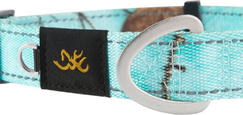 Show full view: Browning Classic Webbing Camo Nylon Reflective Standard Dog Collar, Realtree Xtra Seaglass, Medium: 14 to 20-in neck, 1-in wide slide 2 of 3
