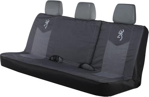 Show full view: Browning Full Bench Car Seat Cover, Chevron Heather Black slide 2 of 3