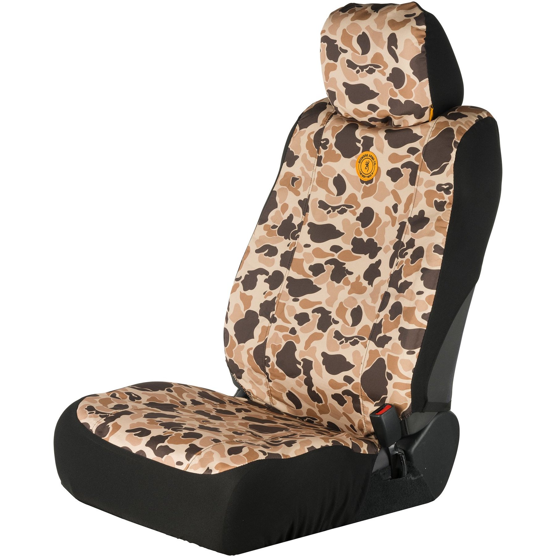 Browning Low Back Car Seat Cover, Tan Duck Camo