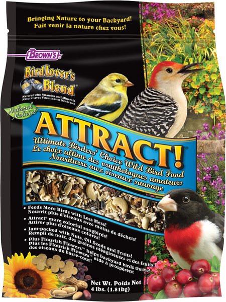 Brown's Bird Lover's Blend Attract! Birders' Choice Ultimate Blend Bird Food