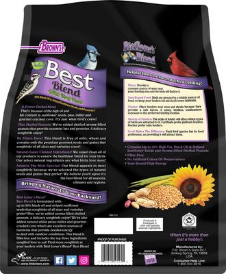 Show full view: Brown's Bird Lover's Blend Best Blend Wild Bird Food, 7-lb bag slide 2 of 7