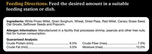 Show full view: Brown's Bird Lover's Blend Dove, Pigeon & Quail Blend Bird Food, 5-lb bag, bundle of 5 slide 4 of 7